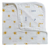 100% Organic Cotton Muslin 2 Layer Reversible Blanket for Newborn Babies Extra Soft Baby Blanket 70x70 cms (036 Mths) (Sm