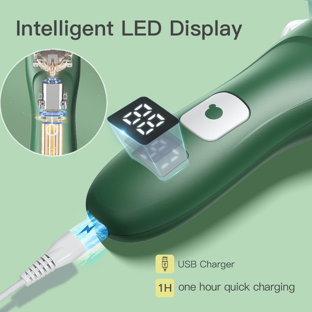 Baby Hair Clippers For Beginners - 13 Pieces Professional Baby Hair Cutting Kit, Silent Hair Clippers Autism With Ipx7 Waterproo