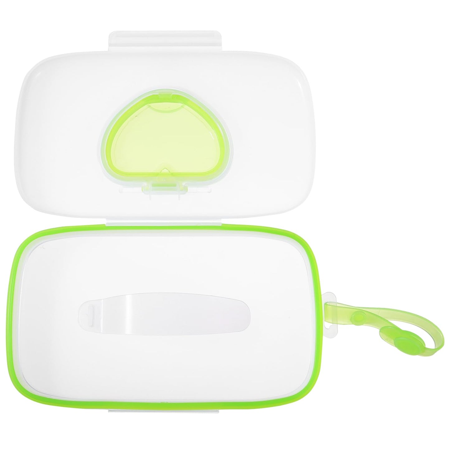 On- The- Go Wipes Dispenser Baby Outdoor Travel Stroller Box Refillable Container for Car Bathroom Living Room Green