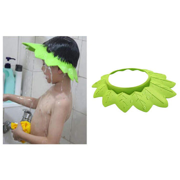 Baby Shower Cap, Soft Baby Bath Head Cap Leaf Shaped Elastic Bath Safety Hat Shower Visor Bathing Hat For Toddler Baby Kids Chil