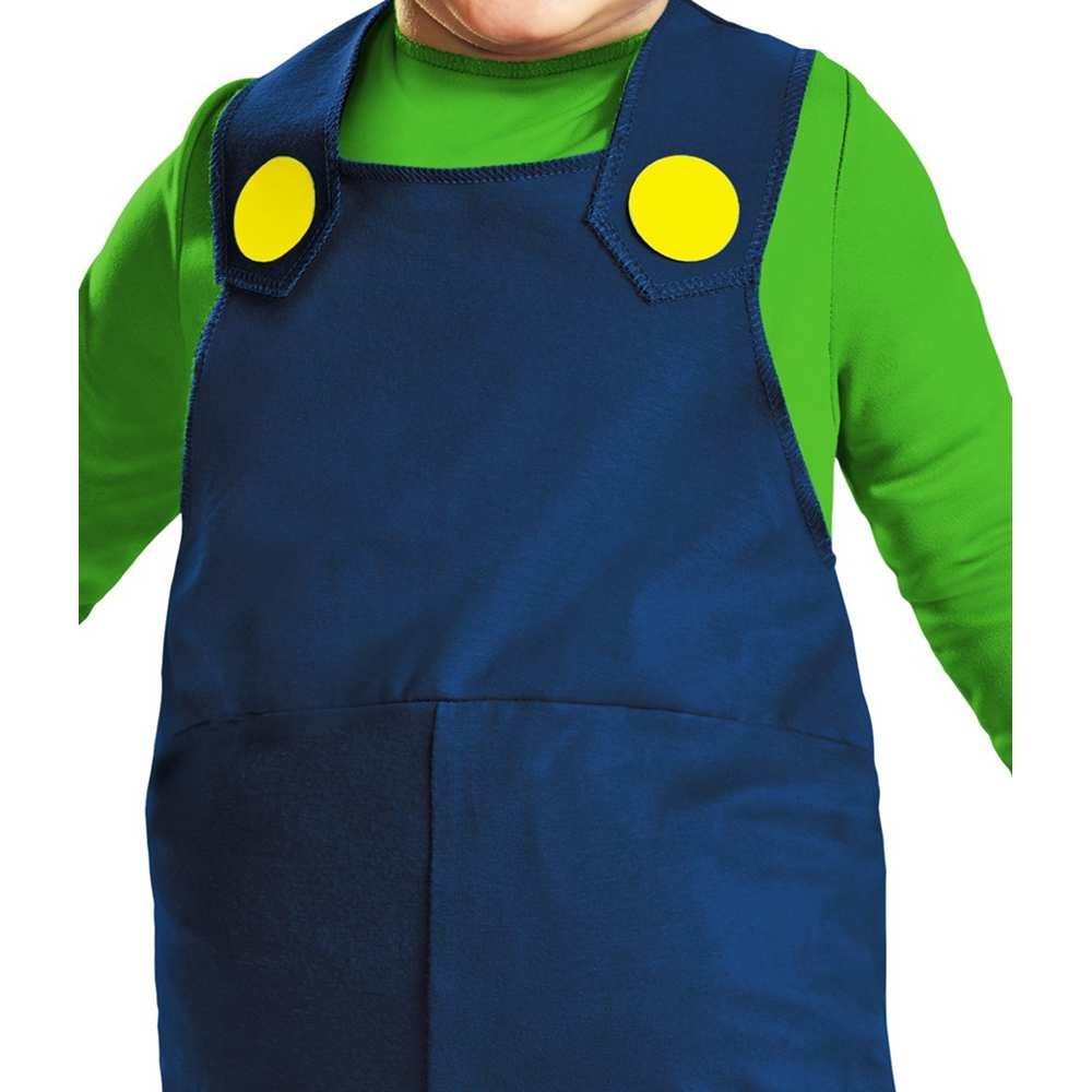Nintendo Super Mario Brothers Luigi Boys Toddler Costume, Medium/3T-4T, One Color