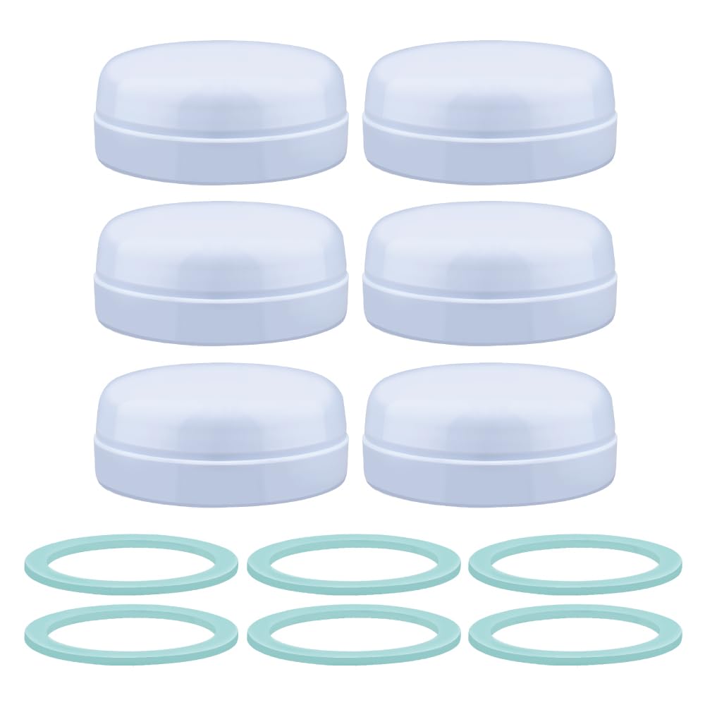 Maymom Travel Bottle Caps Compatible with Avent Bottle; Cap Replace Avent Natural Bottle Screw Ring n Sealing Disc; Fit Avent An