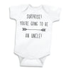 Bump And Beyond Designs Surprise Pregnancy Announcement Gift To Uncle, Hello Uncle Shirt (0-3 Months, White)