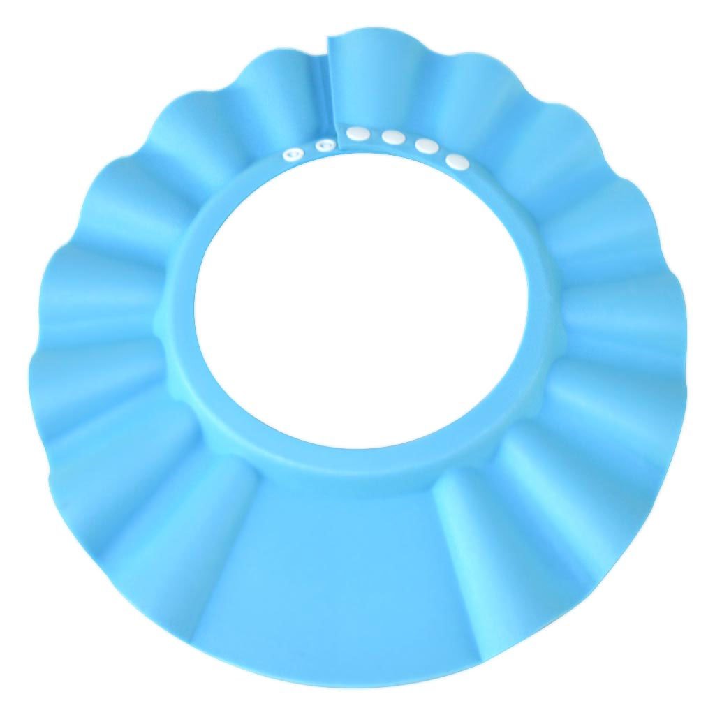 Hooyee Safe Shampoo Shower Bathing Protection Bath Cap Soft Adjustable Visor Hat For Toddler, Baby, Kids, Children  (Blue)