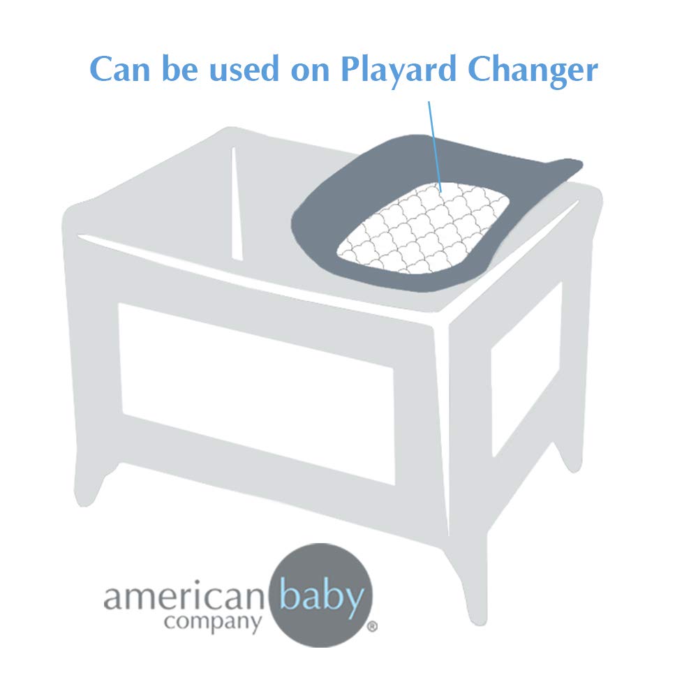 American Baby Company Ultra Soft Quilted Waterproof Changing Table Pad Liners, 11.5' X 23' 3Count