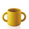 Tiny Silicone Drinking Training Cup For Baby And Toddler - 2 Easy- Grip Handles - Baby Open Cup 5 Oz, 6Months+ (Corn Yellow)