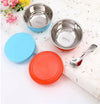 Babyhug Stainless Steel Spill Proof Bowl Set Of 2 With Spoon (Colour May Vary)