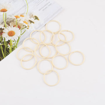 100Pcs Baby Hair Ties Small Elastic Toddler Hair Ties Seamless Hair Bands Ponytail Holders For Kids Girls(2 Mm X 2.5 Cm,Beige Bl