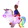 Bddedd Kids Inflatable Unicorn Costume, Riding Unicorn Air Blow-Up Deluxe With Led Light For Halloween Party Unicorn Xs