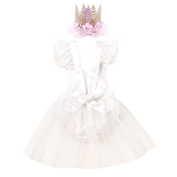 Onderful 1st Birthday Girl Outfit Cake Smash Boho Rainbow First Birthday Dresses Princess Floral Party Supply Lace Romper Mini T