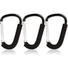 BeiLan Stroller Hooks: 6.3 D Shape Large Buggy Carabiner Hook - Pram Pushchair Stroller Clip - Shopping Accessories Bag Holder H