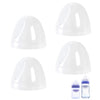 Dome Caps Compatible With Lansinoh Baby Bottle, Replacement Lids, Pack Of 4