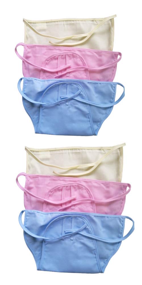 Greenbub Double Layer Organic Cotton Nappies | Reusable Cloth Diapers For Babies | Medium Size (36 Months) | Multicolour | Pack