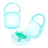Laneyli Pacifier Case Pacifier Holder Case Pacifier Clip Binky Holder Case Pacifier Box Pacifier Accessories 2 Pack Blue Hook De