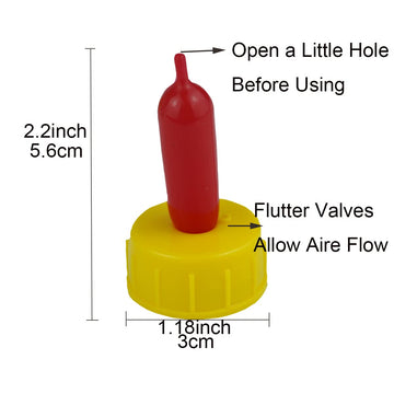 Small Animal Milk Drink Nipples With Flutter Valves Soft Rubber Cow Calf Milk Drinking Nipple For Goats Lambs Sheep Piglet Screw