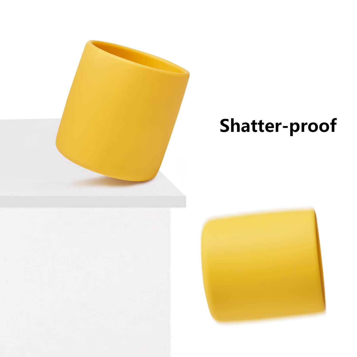 Catii Silicone Toddler Cup 6 Oz,Toddler Open Cups Study And Durable, For Baby Shower Gifts, Training Cups For Toddlers 1-3 Years