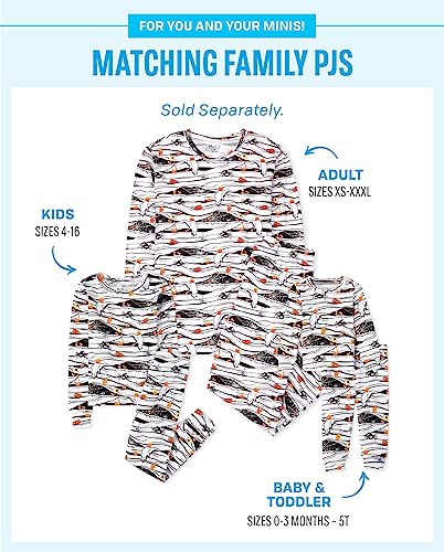 The Children'S Place Unisex Baby And Toddler Halloween 2 Piece Snug Fit Cotton Pajama Set, Glow Mummy, 12-18 Months Us