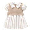 Hopscotch Baby Girls Polyester Solid Casual Dress In White Color For Ages 69 Months (Lty4159170)