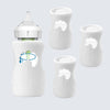 3 Pack White Silicone Sleeves For Dr. Brown'S Glass Baby Bottles 5Oz, Anti-Slip & Anti-Breakage Design, Compatible With Dr. Brow
