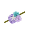 Starfish Flower Baby Mermaid Headpiece - Hairband With Gold Band (Bbg50)