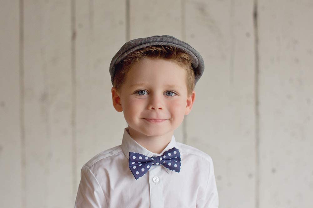 Born To Love Baby Boys Hat Herringbone Driver Page Cap, Dark Grey, 12-18 Months