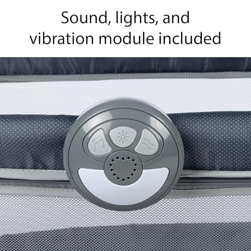 Safety 1St Rest-And-Romp 2-In-1 Bassinet And Play Yard With Soothing Sounds, Lights & Vibration, High Street