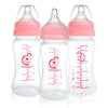Nenesupply Natural Baby Bottles Newborn Feeding Bottles Slow Flow Breastfeeding Bottle For Breastfed Babies Wide Neck 9Oz Anti C