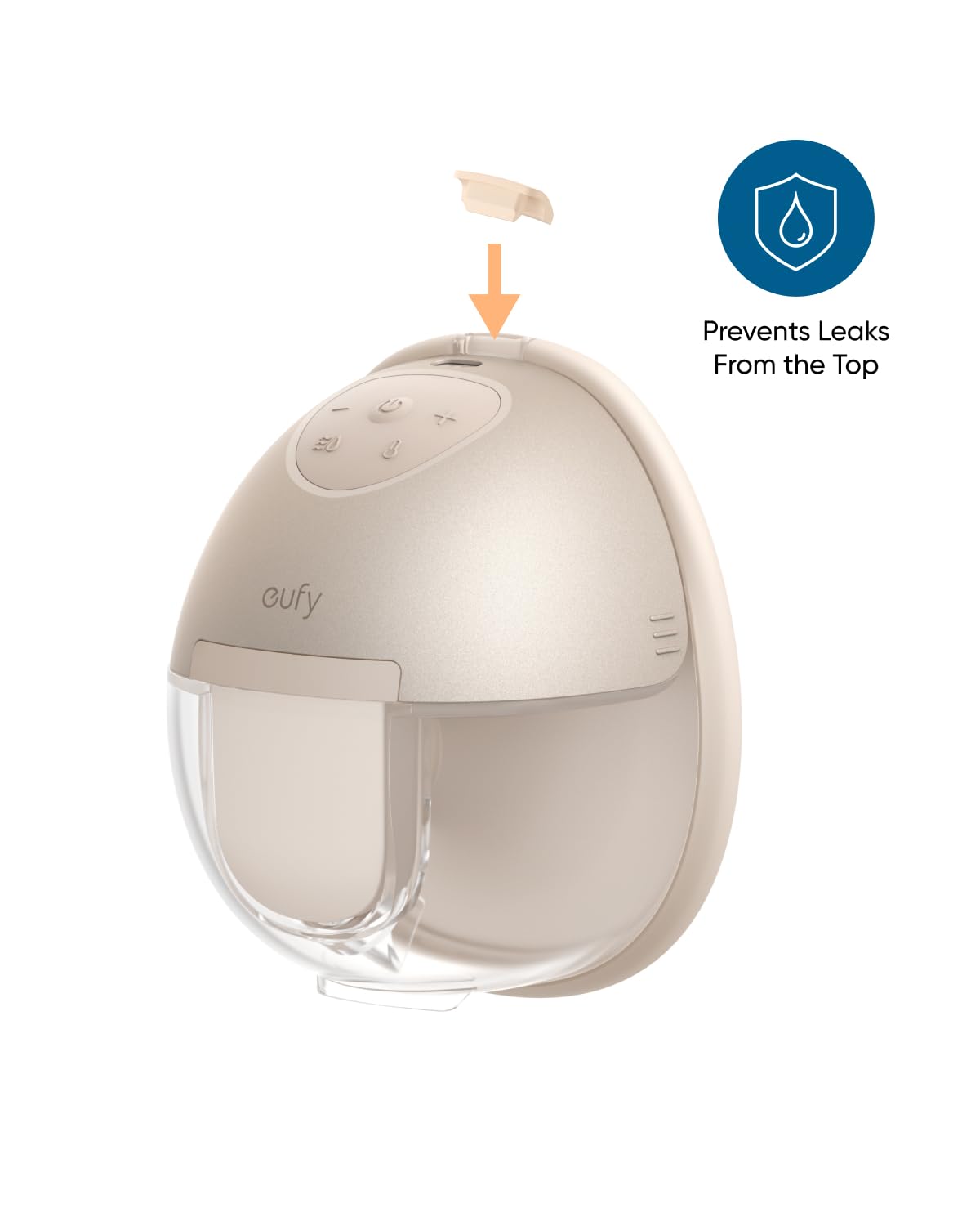 Eufy Original Spout Cap (4-Pack) For Wearable Breast Pump E10/S1/S1 Pro, Breast Pump Replacement Parts