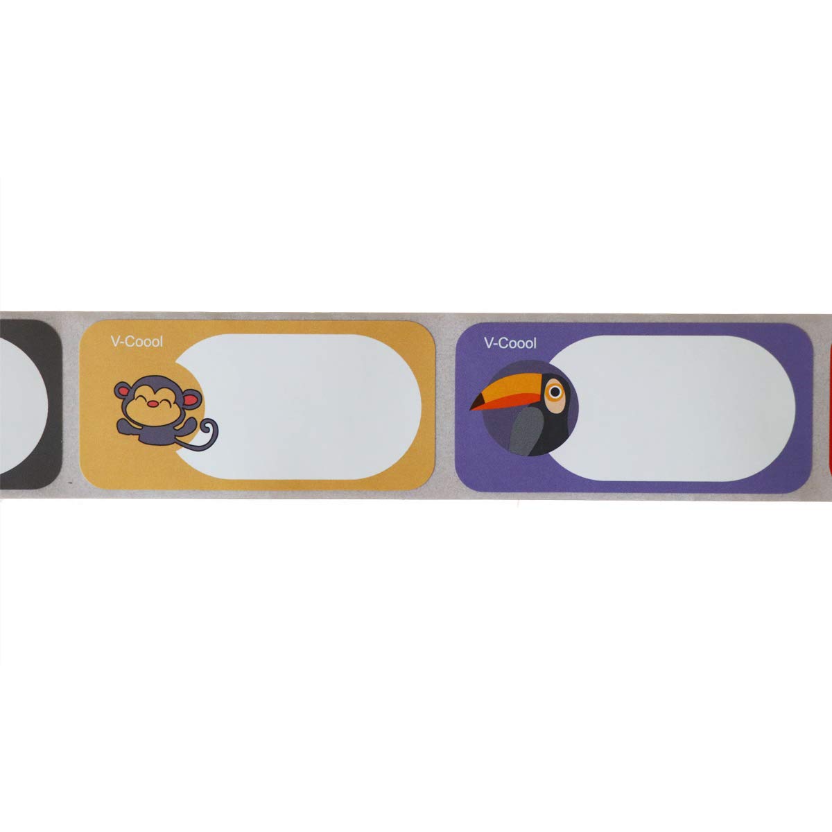 200Pcs Bottle Labels Animals Name And Date Label For Daycare Or Kitchen, Self-Laminating Waterproof Labels Sticker For Bottle, J