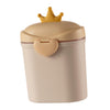 Hemoton Dispenser Milk Powder Box Food Container Portable and Easy to Carry Leakproof Crown Yellow