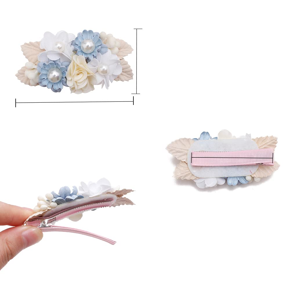 Flower Hair Clip Bfnaagirl Baby Girl Hair Bows Exquisite Hair Accessories Alligator Clips For Infants Toddlers Teen Kids Gift 6P