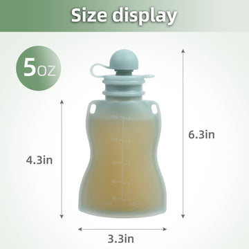 Eascrozn Reusable Baby Food Pouches, 4 Pack With Straw Squeezable Pouches For Toddlers, Bpa-Free, Refillable Silicone Baby Food