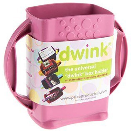 Price Products Dwink Universal Juice Pouch Milk Box Holder (Pink)
