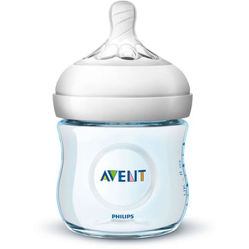 Philips Avent Natural Baby Bottle, Scf010/39, Blue, 4 Ounce (Pack Of 3)