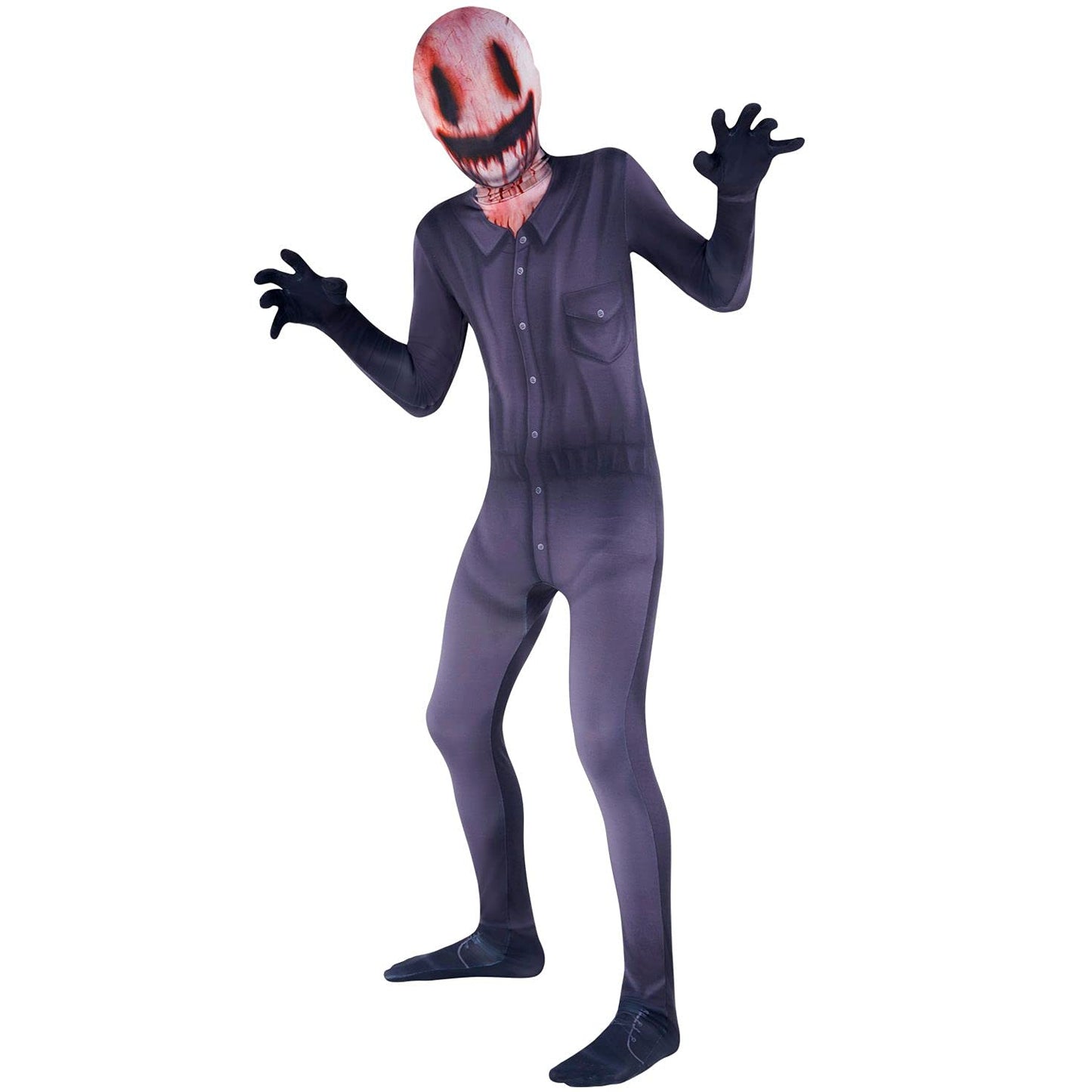 Morphsuits Kids The Smiler Morphsuit Urban Legend Scary Boys Halloween Costume Bodysuit Outfit M