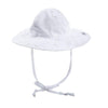 Flap Happy Baby-Girls Newborn Floppy Hat, White Eyelet, X-Small