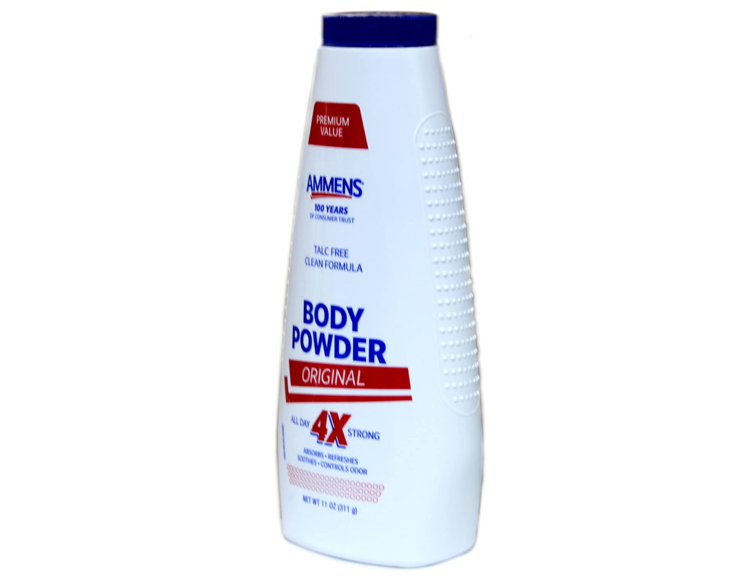 Ammens Body Powder Original - Talc-Free Clean Formula, All-Day 4X Strong Protection, 11 Oz (Pack Of 6)