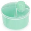 Accmor Formula Dispenser On The Go, Non-Spill Rotating Four-Compartment Formula Container To Go, Milk Powder Snack Storage Conta