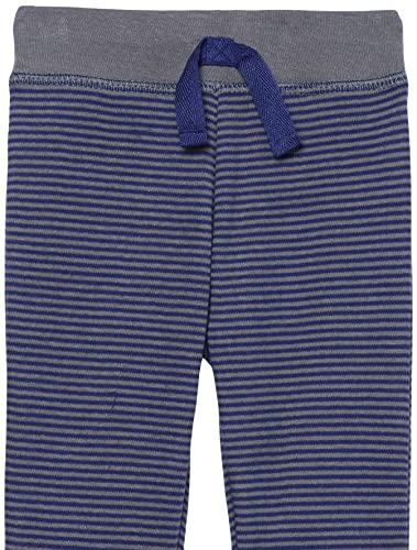 Hudson Baby Unisex Baby Cotton Pants And Leggings Charcoal Stripe, 12-18 Months