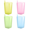 Sippy Cup 4Pcs Toddler Sip Cups With Built In Straw Kids Drink Cups With Straws