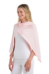 Coolibar Women's Savannah Sun Blanket - UPF 50+ Sun Protection - Coco Plum in Soft Pink/White Stripe