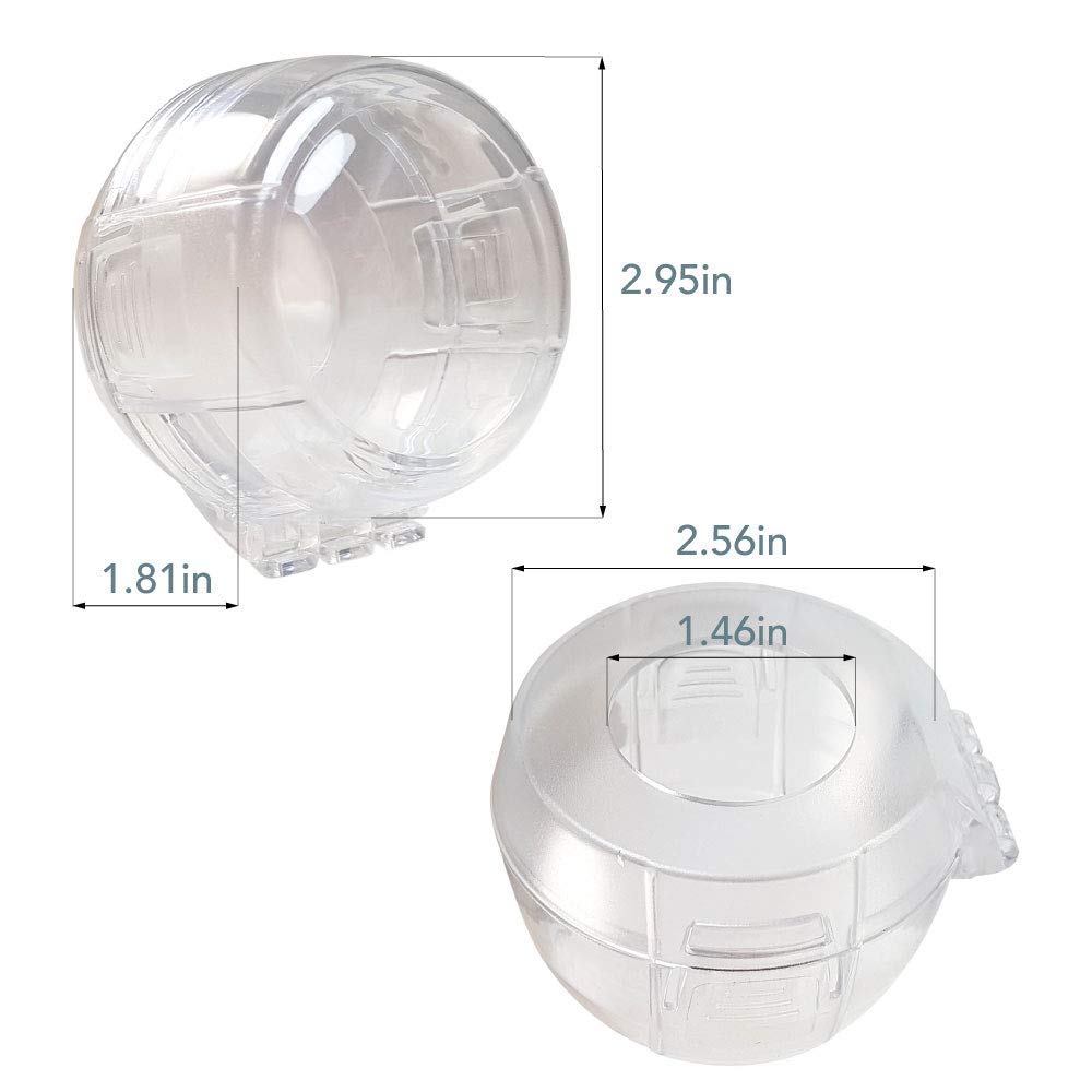 Heart Of Tafiti Stove Knob Covers For Child Safety, Gas Stove Knob Covers Large,Transparent Design, 5 Pack, Kitchen Safety Guard