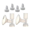 Maymom Non-Insert, One-Piece Medium Flange Kit Compatible with Ameda Purely Yours, Ultra Breastpump (Flange 28mm), with Duckbill
