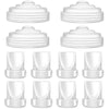 8Pcs Duckbill Valves And 4Pcs Silicone Diaphragm Compatible With Momcozy M5, Replacement M5 Pump Parts Accessories Made By Tbuym