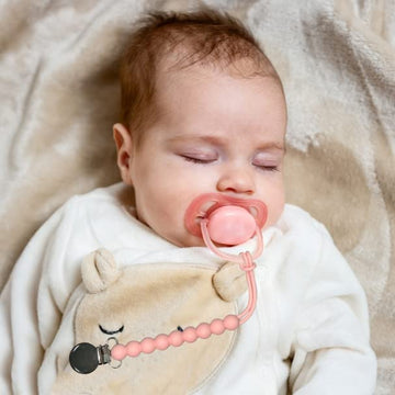 Pacifier Clip For Boys Girls - Moribox Paci Clip Soothe Baby Binky Holder For Shower Birthday Gift 2 Pack