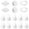 14Pack Breast Pump Replacement Parts For Spectra S2, S1, 9 Plus, Synergy Gold,For Spectra Breast Pump Accessories, Replace Duckb