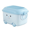 Baby Bucket MultiUse Utility Plastic Portable Container Storage Box with Wheels(46 x 35 x 23 cm) Blue Bear