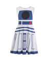 Ruikajia Rey Costume - Chewbacca Rhinestone, Princess Leia, Darth, BB8 & R2D2 (Off-White, 7 Years)