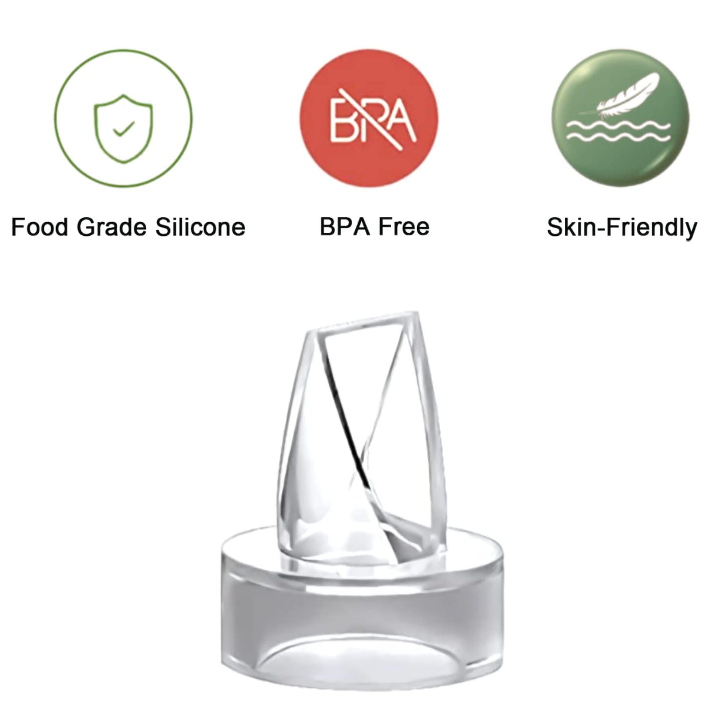 Duckbill Valve 4Pcs Compatible With S9/S10/S12, Wearable Breast Pump Parts Accessories Replace (4 Piece Set)
