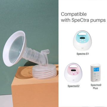 Pumpmom 24Mm Flanges Compatible With Spectra S2 Spectra S1 9 Plus Synergy Gold Breastpumps Accessories, Replacement Breast Shiel